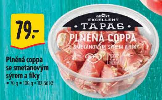 Plněná coppa se smetanovým sýrem a fíky, 70 g