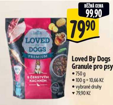 Loved By Dogs Granule pro psy, 750 g