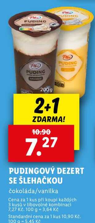 PUDINGOVÝ DEZERT SE ŠLEHAČKOU, 200 g