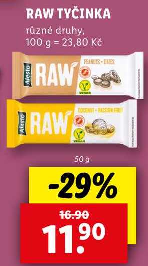 RAW TYČINKA, 50 g