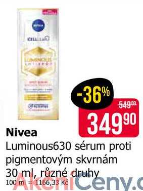 Luminous630 sérum proti pigmentovým skvrnám 30 ml, různé druhy 