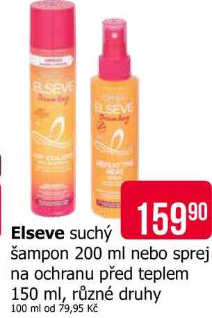 L'Oréal Paris Elseve suchý šampon 200ml, vybrané druhy