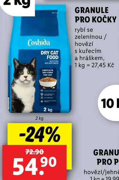 GRANULE PRO KOČKY, 2 kg