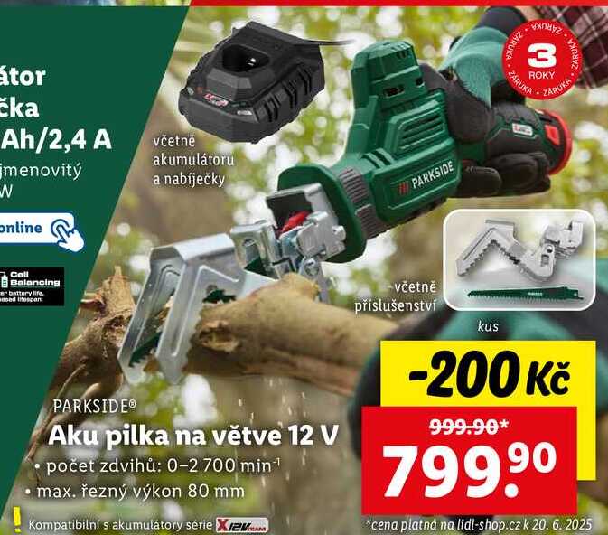 Aku pilka na větve 12 V