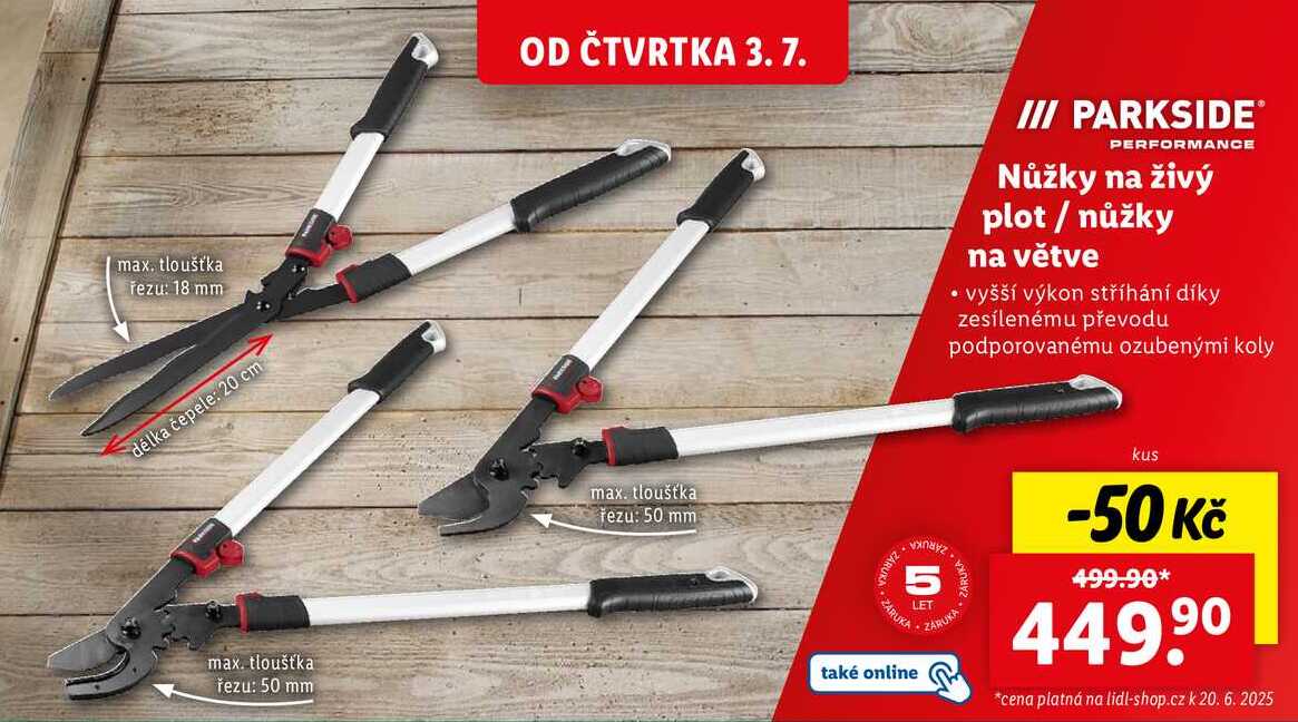 Nůžky na živý plot/nůžky na větve 