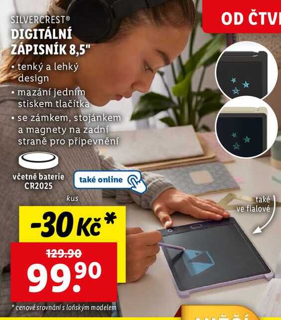 DIGITÁLNÍ ZÁPISNÍK 8,5" 