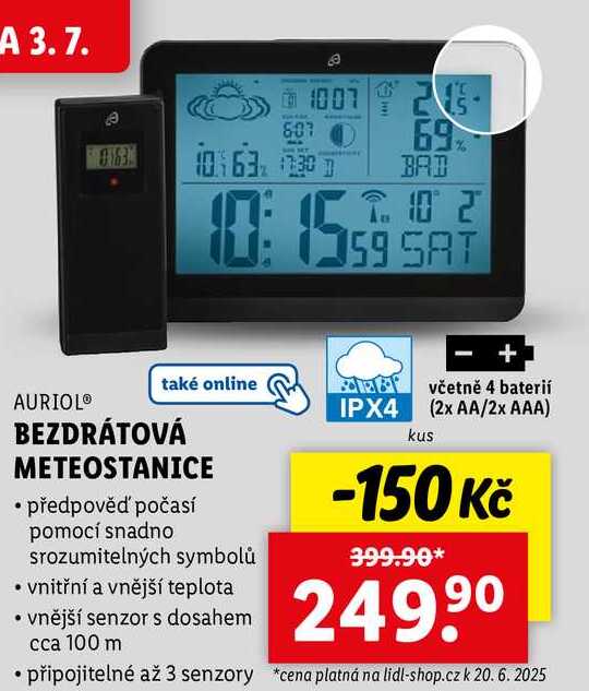 BEZDRÁTOVÁ METEOSTANICE 