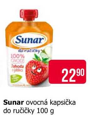 Sunar ovocná kapsička do ručičky 100 g 