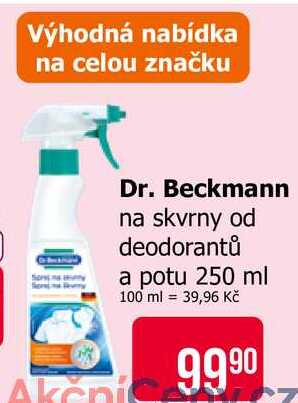 Dr. Beckmann na skvrny od deodorantů a potu 250 ml