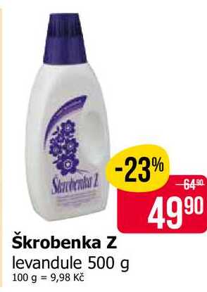 Škrobenka Z levandule 500 g 