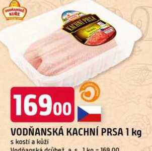 VODŇANSKÁ KACHNÍ PRSA 1 kg s kosti a kůži 