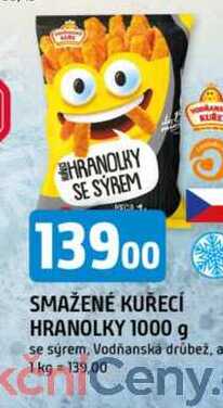 SMAŽENÉ KUŘECÍ HRANOLKY 1000 g se sýrem