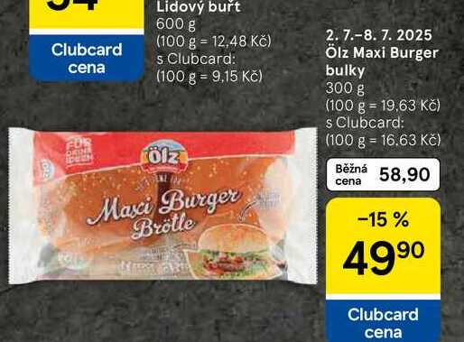 Ölz Maxi Burger bulky, 300 g   