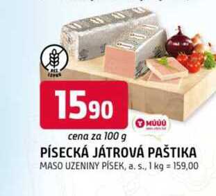 PÍSECKÁ JÁTROVÁ PAŠTIKA 100g