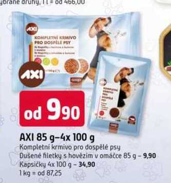 AXI Kompletní krmivo pro dospělé psy 85g
