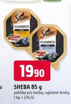 SHEBA 85 g paštika pro kočky, vybrané druhy 