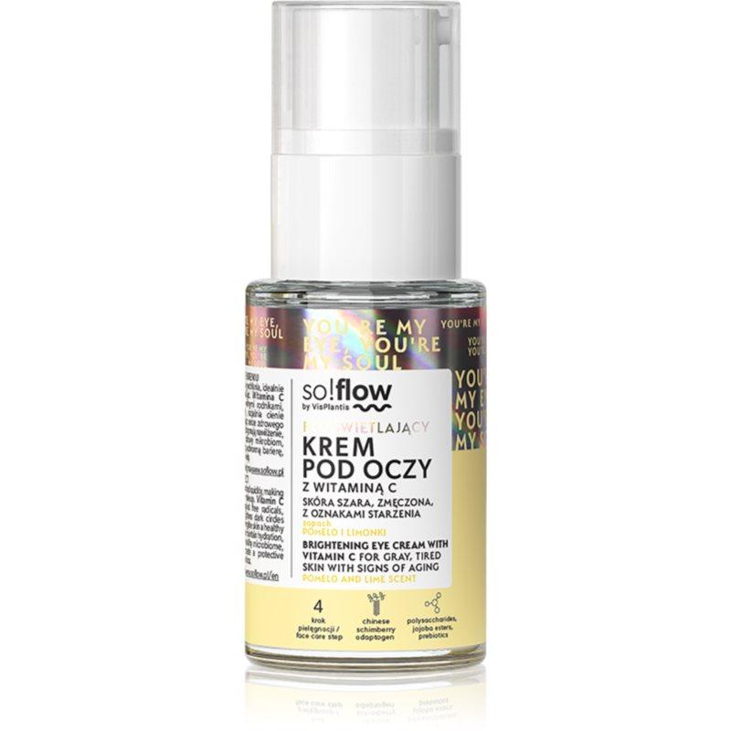 so!flow Brightening Eye Cream detoxikační a rozjasňující krém na oční okolí s vitaminem C 15 ml