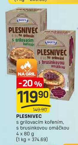 PLESNIVEC 4 x 80 g