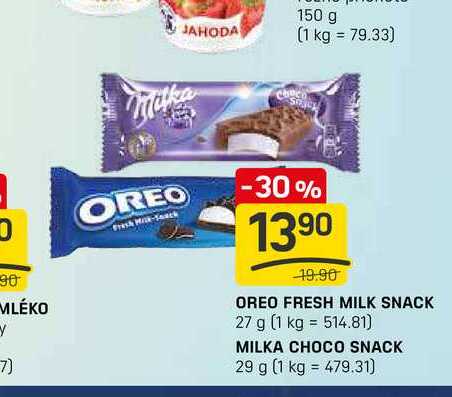 OREO FRESH MILK SNACK 27 g