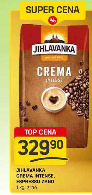 JIHLAVANKA CREMA INTENSE, ESPRESSO ZRNO 1 kg