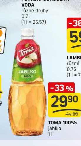 TOMA 100% jablko 1l