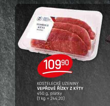 VEPŘOVÉ ŘÍZKY Z KÝTY 450 g. plátky 