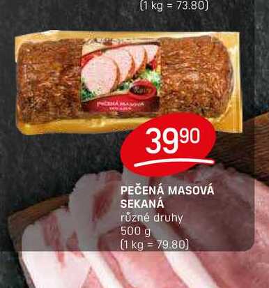 PEČENÁ MASOVÁ SEKANÁ různé druhy 500 g 