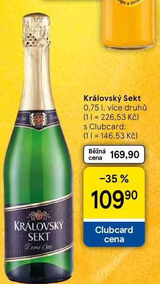 Královský Sekt, 0,75 l, více druhů 