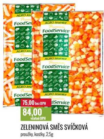 ZELENINOVÁ SMĚS SVÍČKOVÁ 2,5kg 