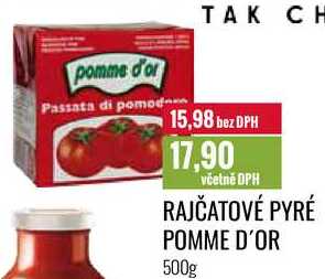 RAJČATOVÉ PYRÉ POMME D'OR 500g 