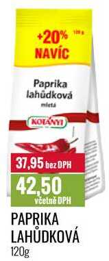 PAPRIKA LAHŮDKOVÁ 120g 