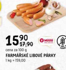 Farmářské libové párky 100g