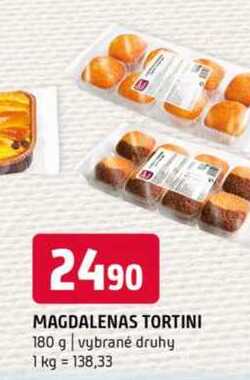 Magdalenas tortini 180 g vybrané druhy 