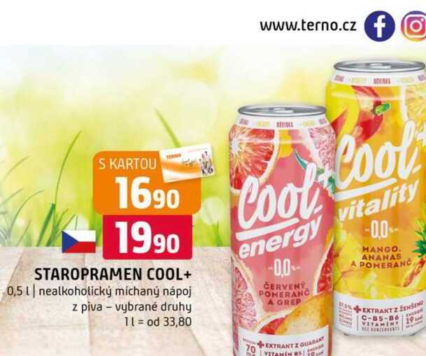 Staropramen cool+ 0,5l