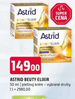 Astrid 50 ml pleťový krém vybrané druhy