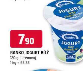 Ranko jogurt bílý 120g