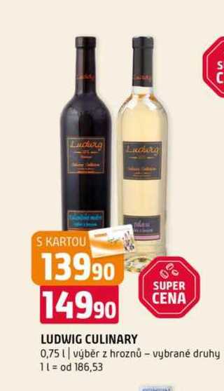Ludwig culinary 0,75l výběr z hroznů vybrané druhy 