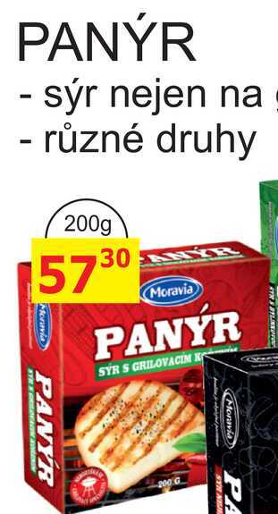 PANÝR - sýr s grilovacím kořením 200g