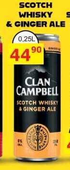 SCOTCH WHISKY & GINGER ALE 0,25L míchaný drink