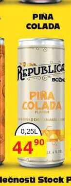 RWPUBLICA PIÑA COLADA 0,25L míchaný drink