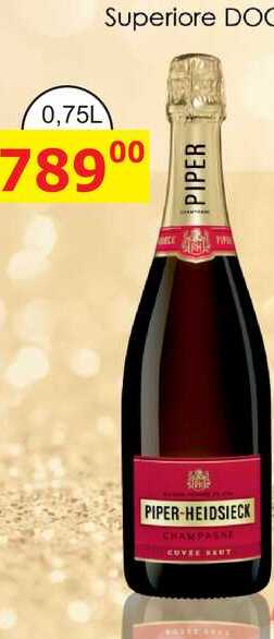 Piper Heidsieck Cuvée Brut 0,75l 12%