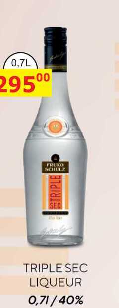 FRUKO SCHULZ TRIPLE SEC LIQUEUR 0,7L/40% 