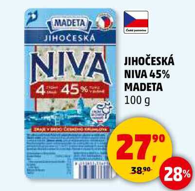 JIHOČESKÁ NIVA 45% MADETA, 100 g 
