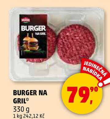 BURGER BURGER NA GRIL, 330 g 