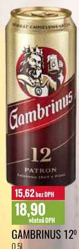 GAMBRINUS 12º 0,5l