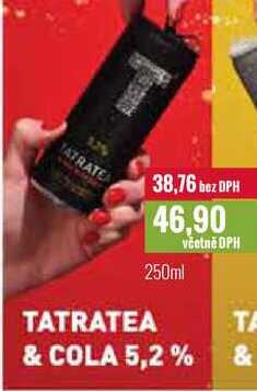 TATRATEA & COLA 5,2% 250ml