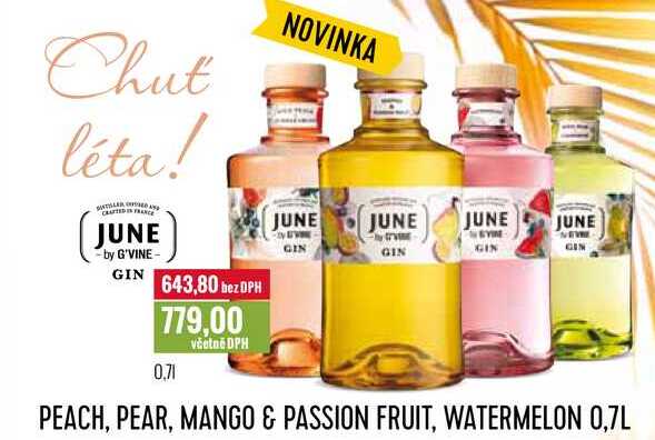 JUNE PEACH, PEAR, MANGO & PASSION FRUIT, WATERMELON 0,7L 
