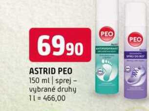 Astrid peo 150 ml sprej vybrané druhy 