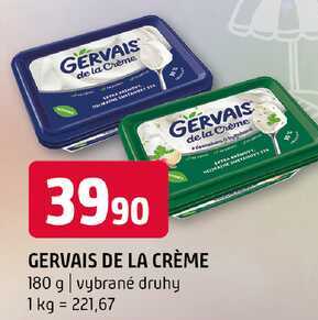 Gervais de la créme 180 g vybrané druhy 