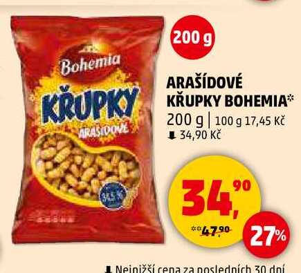 ARAŠÍDOVÉ KRUPKY BOHEMIA, 200 g 